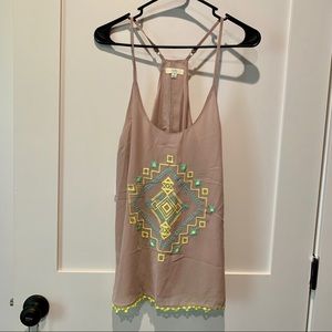 Kori America Embroidered Tank Top -BRAND NEW
